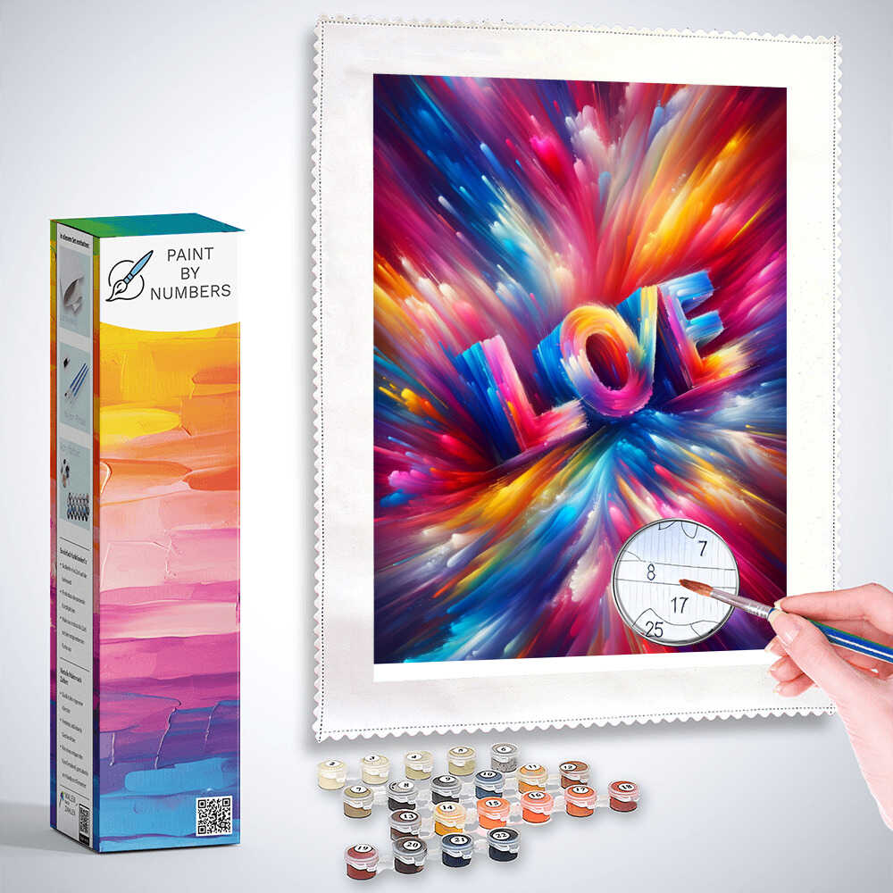 Paint by Numbers - Love Abstract