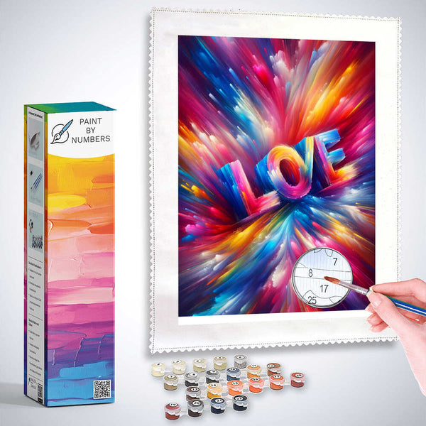 Paint by Numbers - Love Abstract
