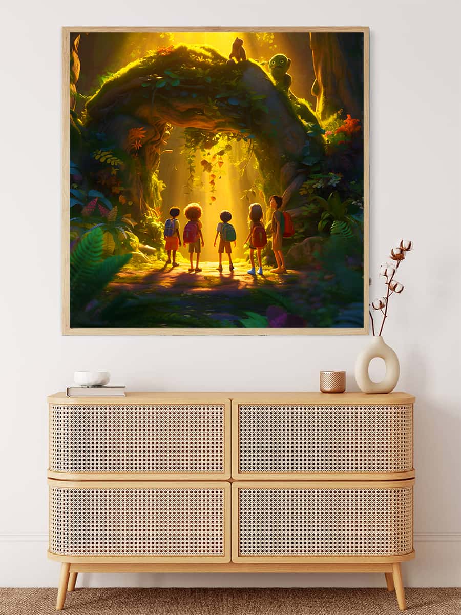 Malen nach Zahlen - Kinderentdecker - hochwertige Leinwand - 170523, Landschaft, Menschen, Neu eingetroffen, Quadratisch