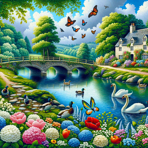 Paint by Numbers - Picturesque river