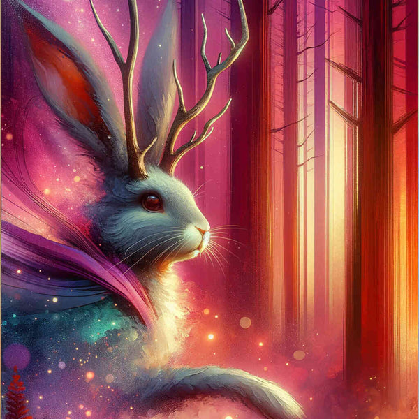 Bunny with antlers - Paint by Numbers