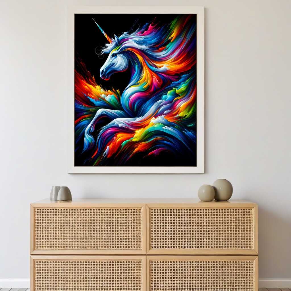 Paint by Numbers - Unicorn, color mix