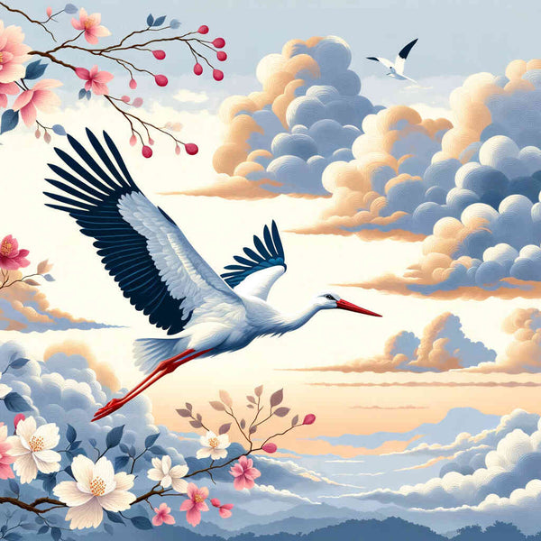 Paint by Numbers - Stork Inflight