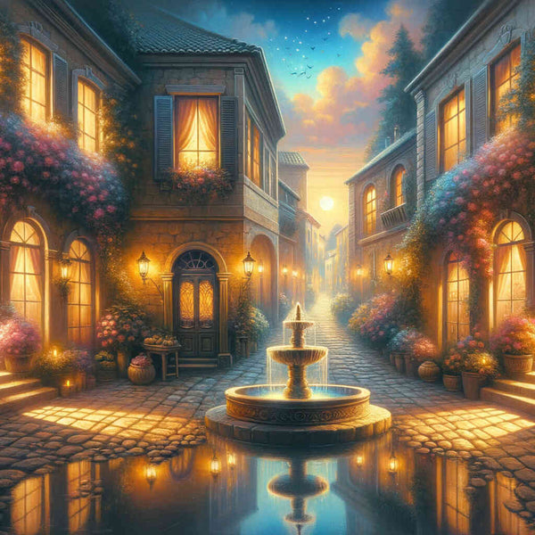 Paint by Numbers - Romantic fountain