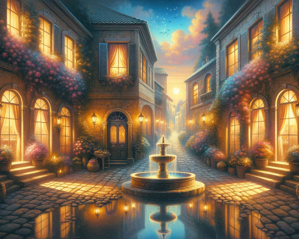 Paint by Numbers - Romantic fountain