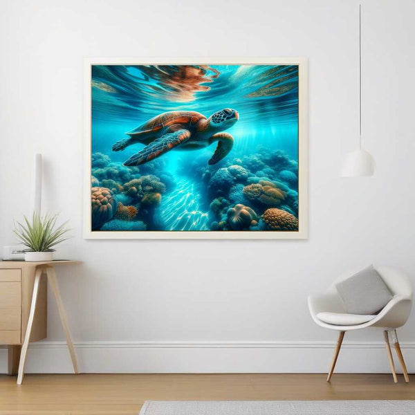 Paint by Numbers - Turtle in the sea