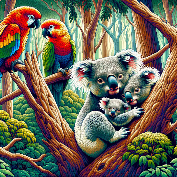 Paint by Numbers - Koala Bar Family