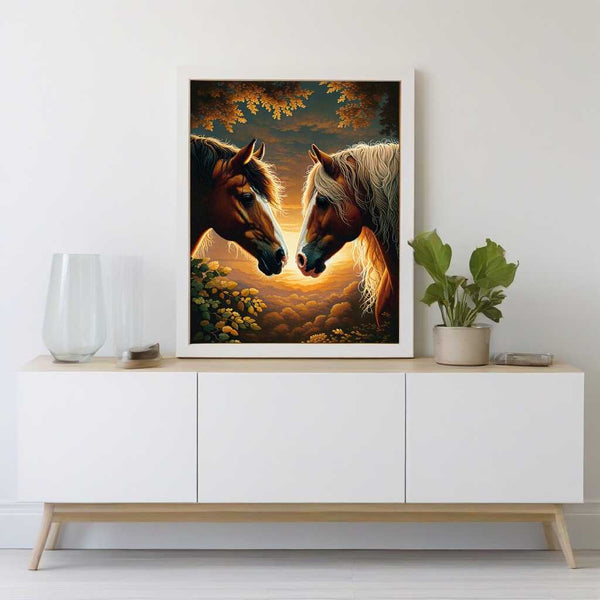 Paint by Numbers - Horse Love Romantic