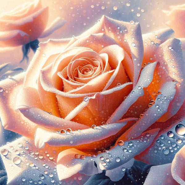 Paint by Numbers - Peach Rose