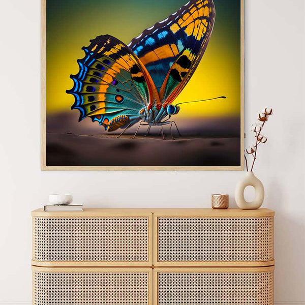 AB Diamond Painting - Schmetterling auf Ast - gedruckt in Ultra-HD - AB Diamond, Neu eingetroffen, Quadratisch, Schmetterling, Tiere
