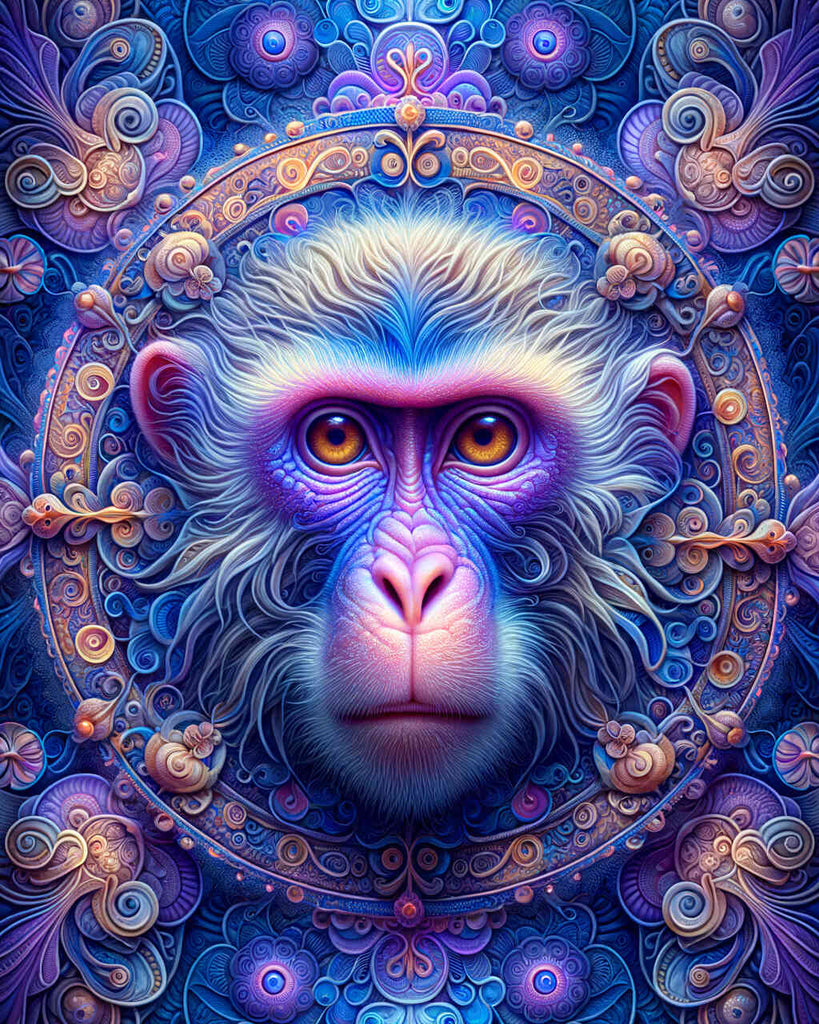 Paint by Numbers - Monkey Mandala