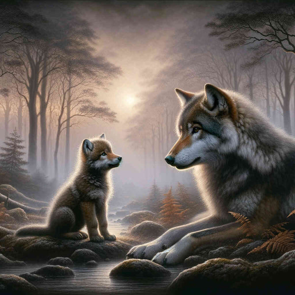 Paint by Numbers - Learn to smell, wolves