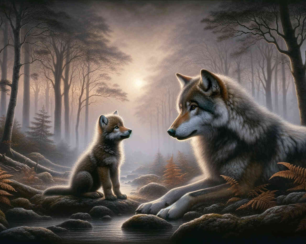 Paint by Numbers - Learn to smell, wolves