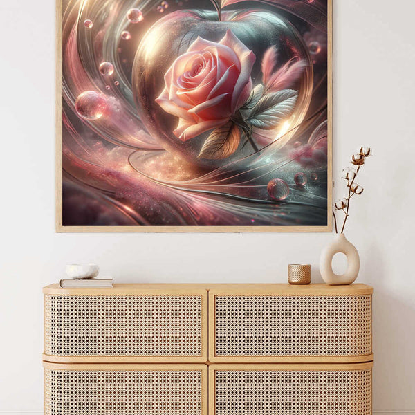Paint by Numbers - Glass Apple Pink Rose