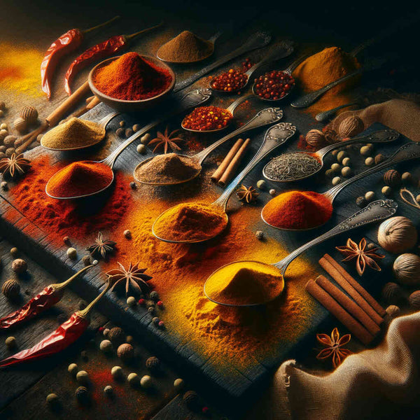 Paint by Numbers - Spices, wooden spoon
