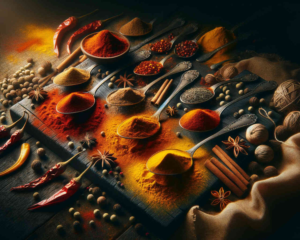 Paint by Numbers - Spices, wooden spoon