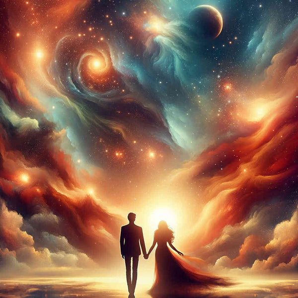 Paint by Numbers - Couple in love, of space