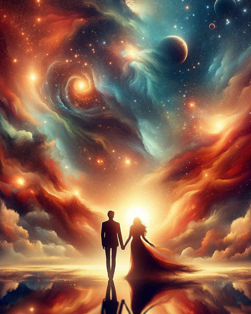 Paint by Numbers - Couple in love, of space