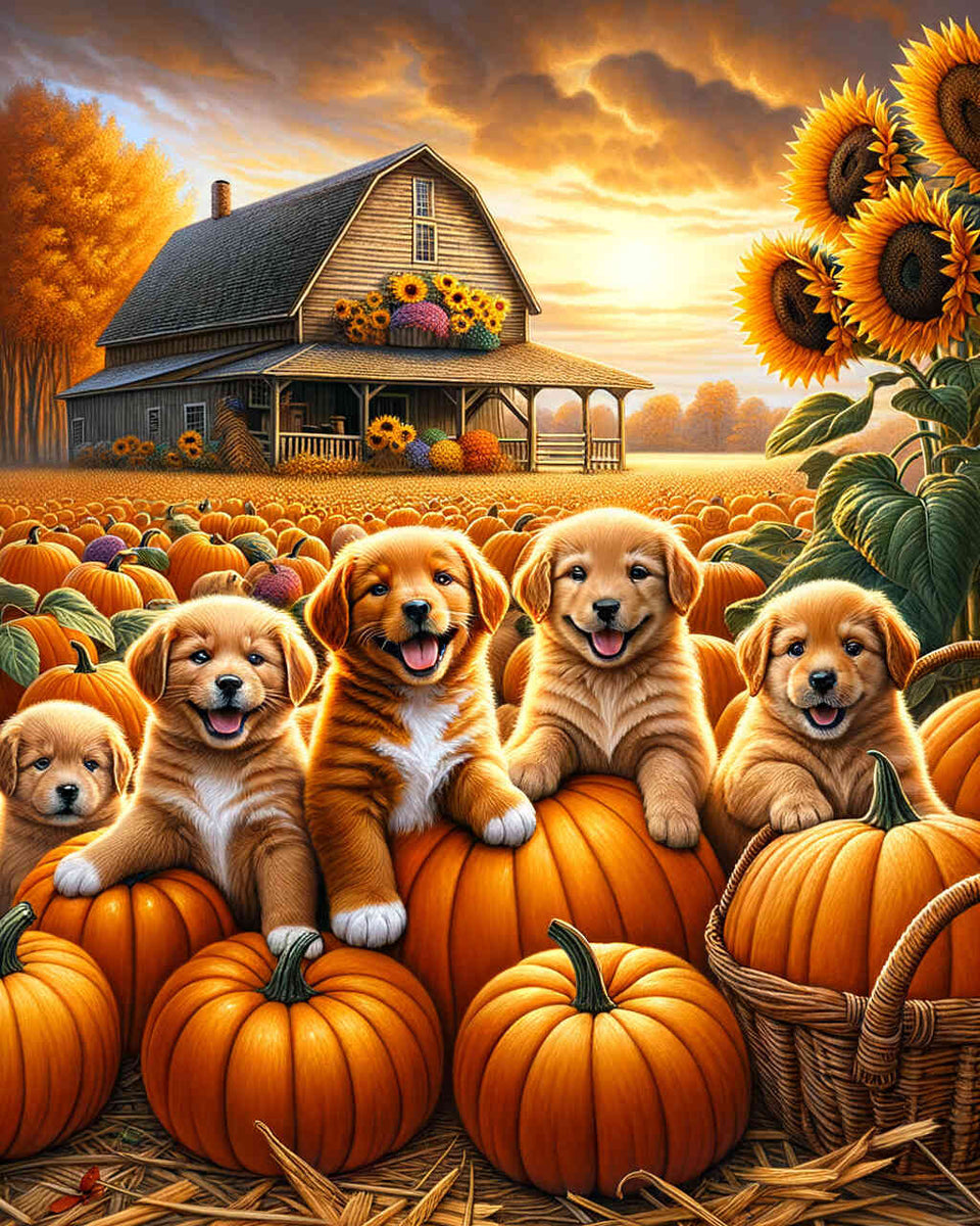 Paint by Numbers - Puppy Farm