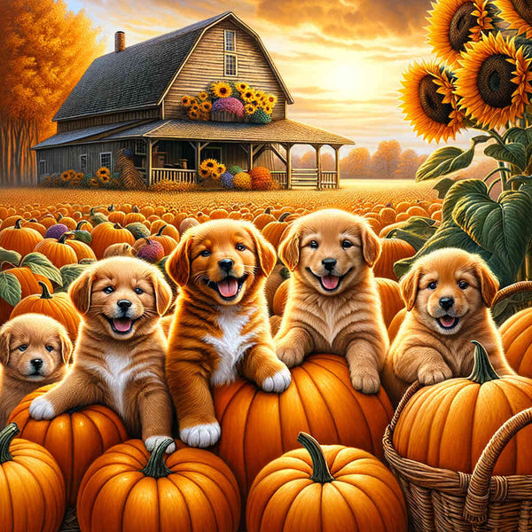 Paint by Numbers - Puppy Farm