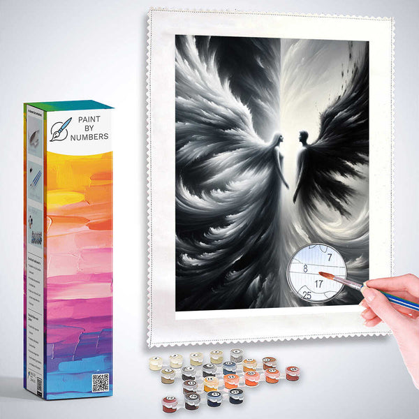 Paint by Numbers - Black, White wing