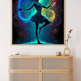Diamond Painting - Frau mit schönem Kleid in der Nacht - gedruckt in Ultra-HD - Menschen, Neu eingetroffen, Quadratisch
