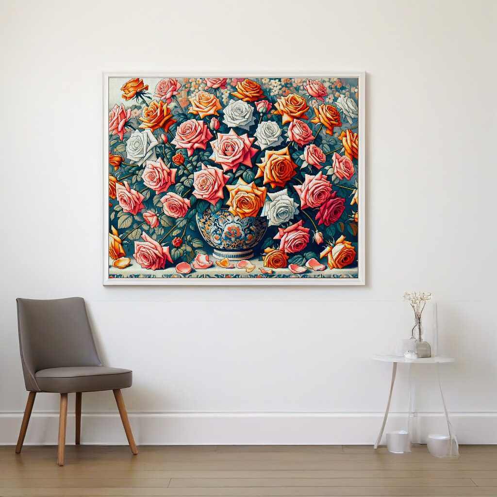 Paint by Numbers - Rose bouquet
