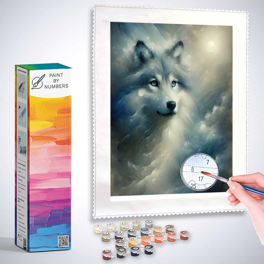 Paint by Numbers - Color Impression Loving Wolf