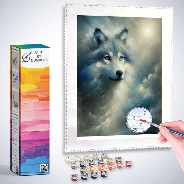 Paint by Numbers - Color Impression Loving Wolf