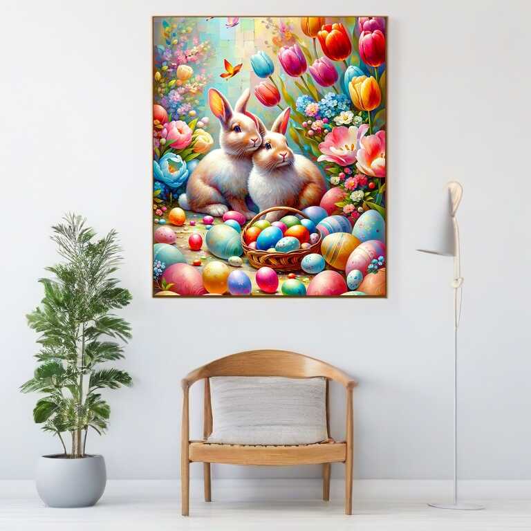 Paint by Numbers - Easter Hash with Easter Eggs