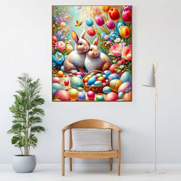 Paint by Numbers - Easter Hash with Easter Eggs