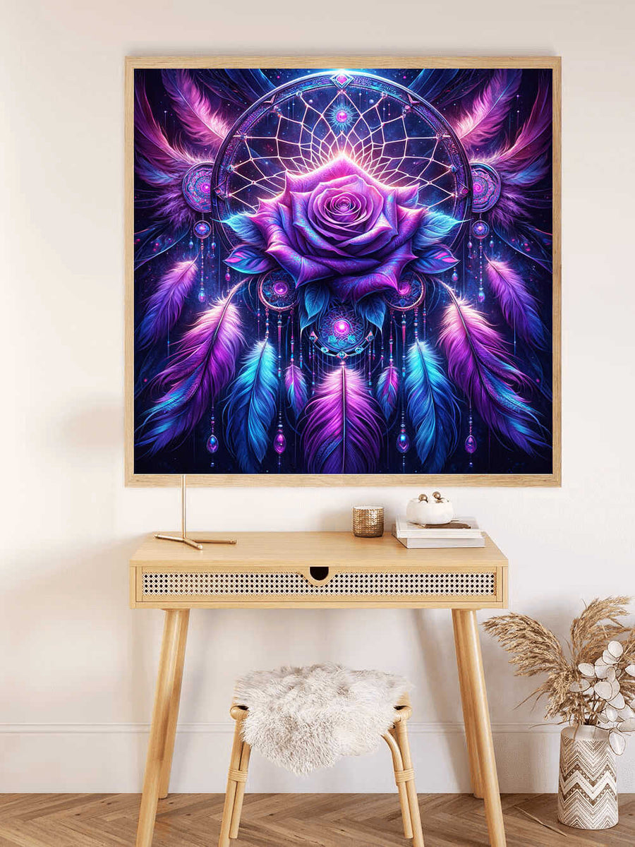 Paint by Numbers - Dream Roses in Purple