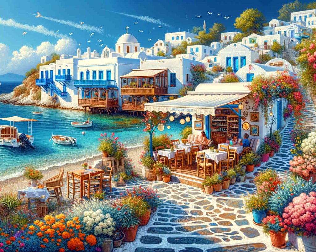 Paint by Numbers - Greek coast