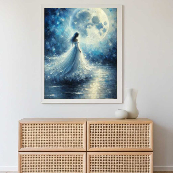 Woman in White Dress - Paint by Numbers