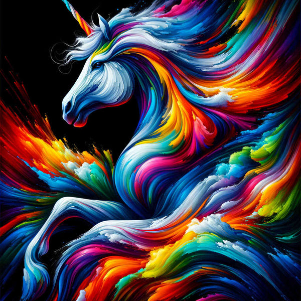 Paint by Numbers - Unicorn, color mix