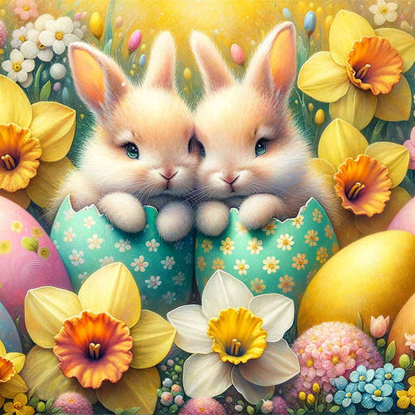 Paint by Numbers - Bunny eggs