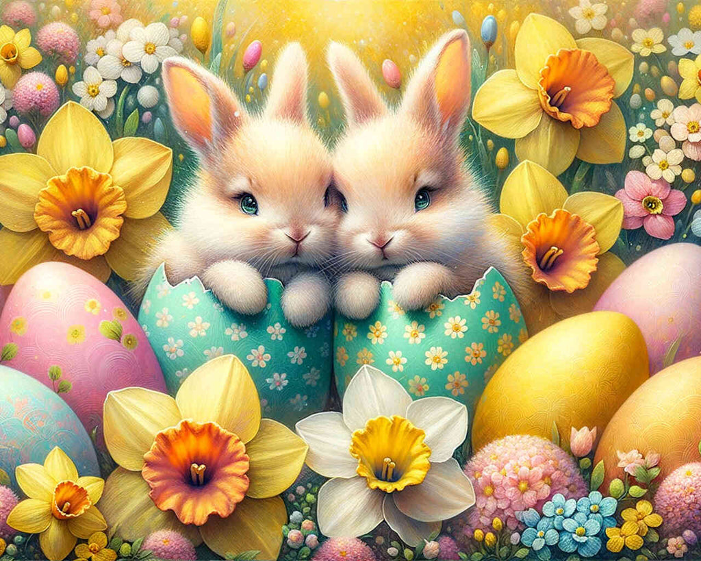 Paint by Numbers - Bunny eggs