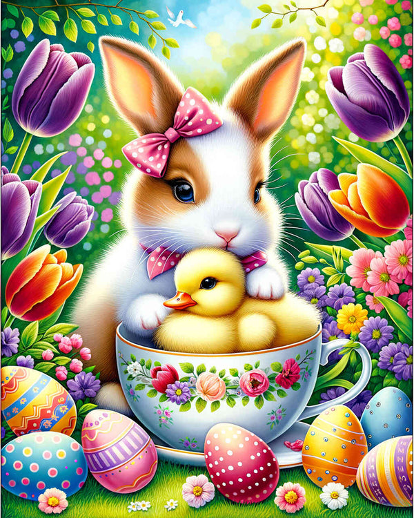 Paint by Numbers - Bunny with Grinding Cup