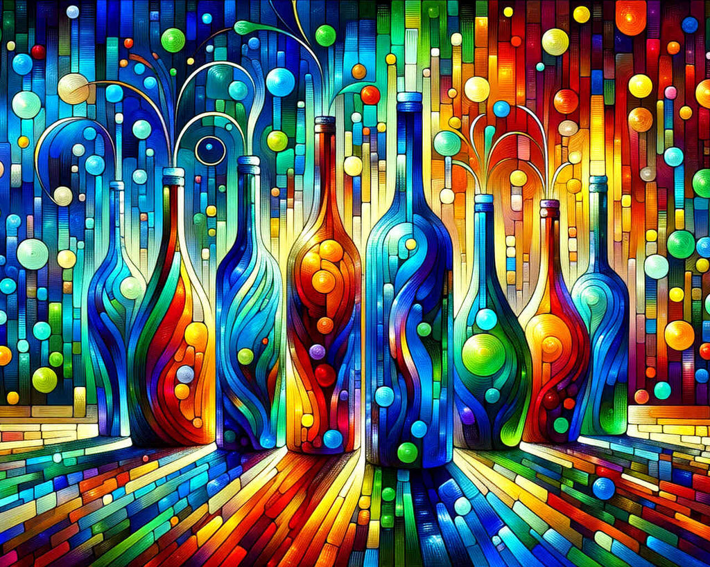 Colorful bottles - Paint by Numbers