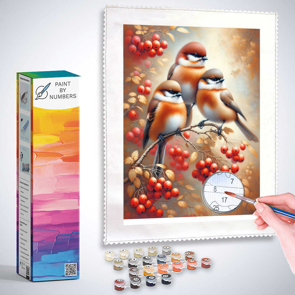 Paint by Numbers - Three Bird