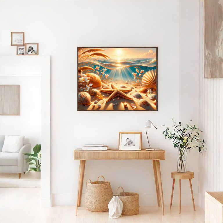 Paint by Numbers - Starfish and shell
