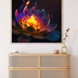 AB Diamond Painting - Feuerblume in der Nacht - gedruckt in Ultra-HD - AB Diamond, Blumen, Neu eingetroffen, Quadratisch