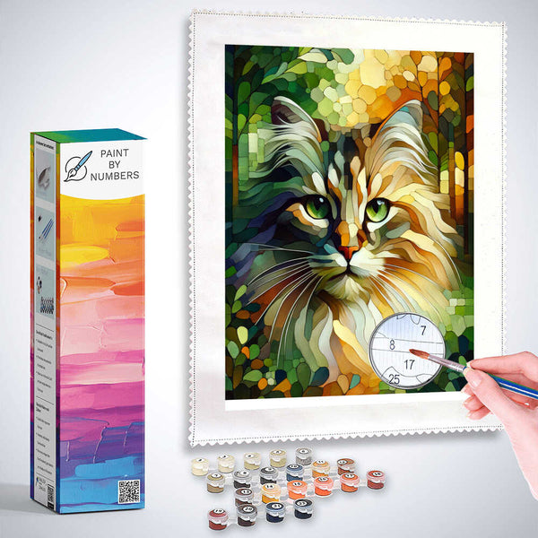 Paint by Numbers - Cat Portrait