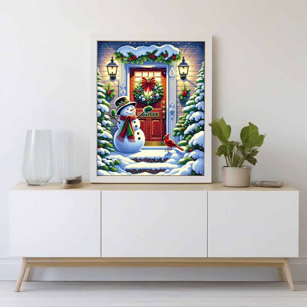 Paint by Numbers - Snowman to Visit