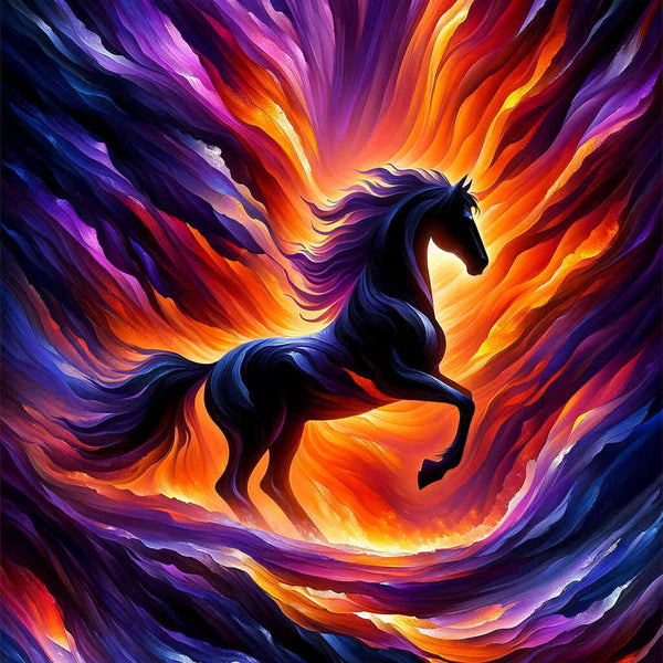 Paint by Numbers - Black Horse