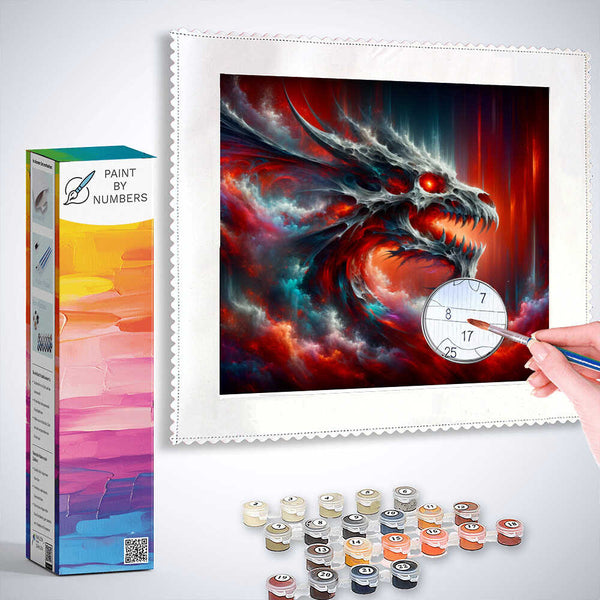 Paint by Numbers - Skull dragon