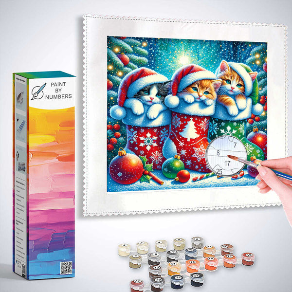 Paint by Numbers - Christmas Cat