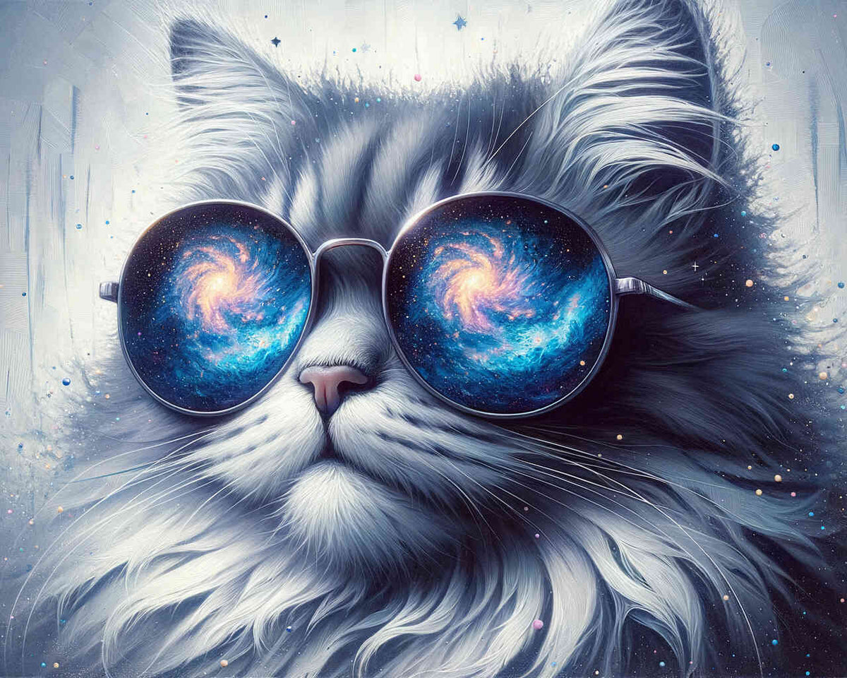 Cat with sunglasses - Paint by Numbers