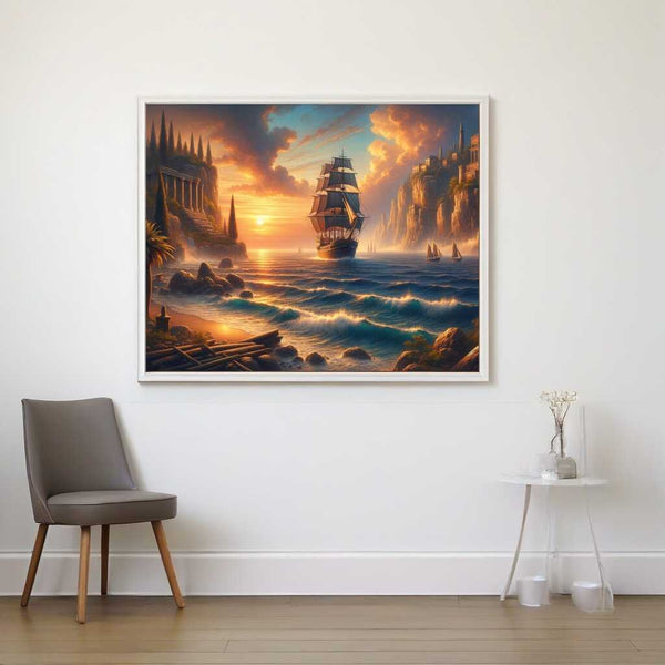 Ships, bay - Paint by Numbers