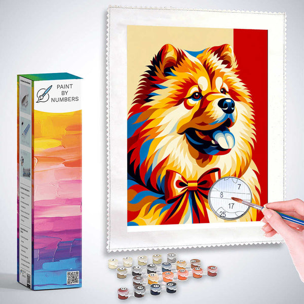 Paint by Numbers - Chow Chow, Portrait